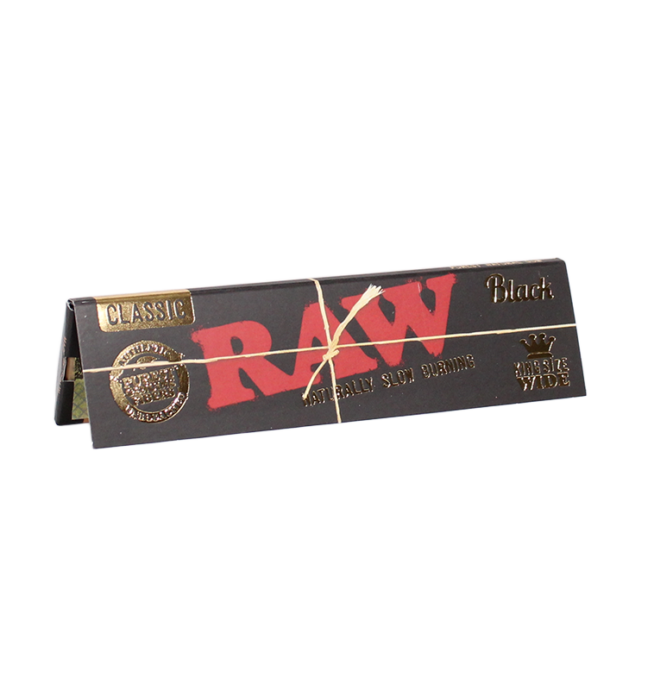 RAW BLACK SLOW BURNING  KING SIZE SLIM