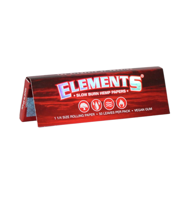 ELEMENTS HEMP ROLLING PAPERS RED