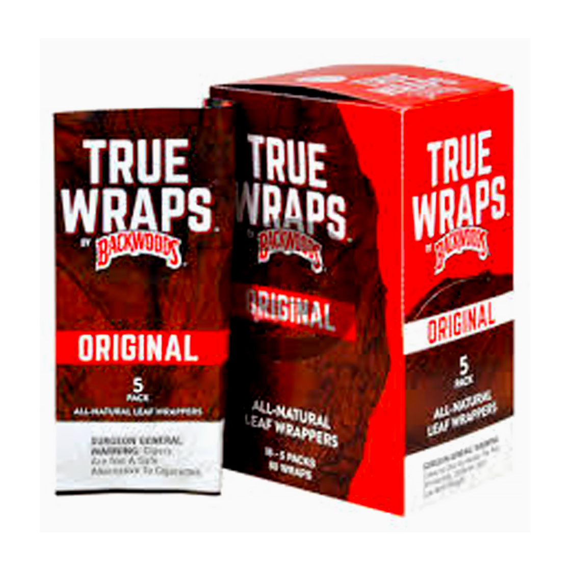Backwoods True Wraps Original 5 Pk – Product Packaging Backwoods True Wraps Original 5 Pk – Product Packaging