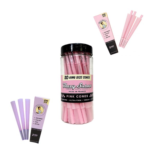 Blazy Susan Cones Pink King Size 3 pack