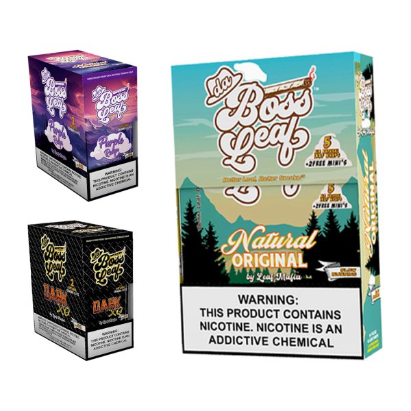 Da Boss Woods Leaf Cigars Natural Original 5 pack