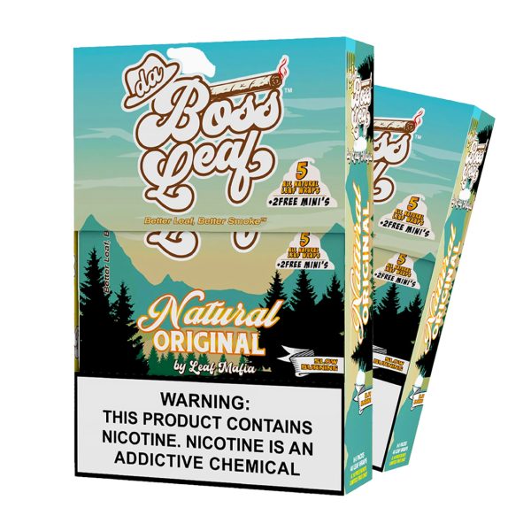 Da Boss Woods Leaf Cigars Natural Original 5 pack