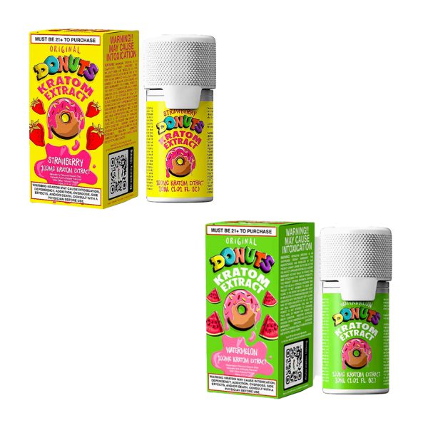Donuts Kratom Extract product packaging