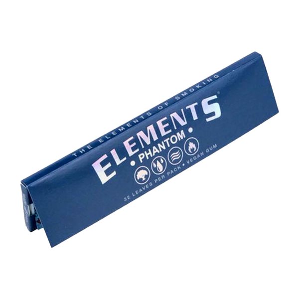 Elements Phantom Rolling Papers 1¼ size pack shown in original branded packaging.