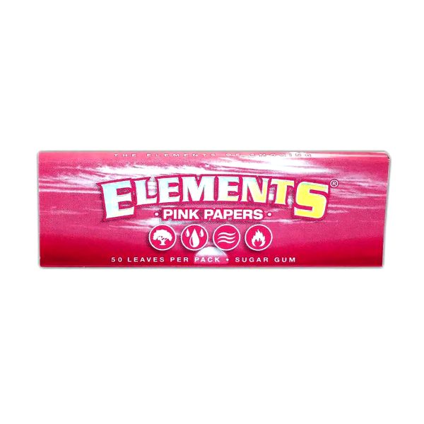 Elements Pink Rolling Papers 1 1/4 size