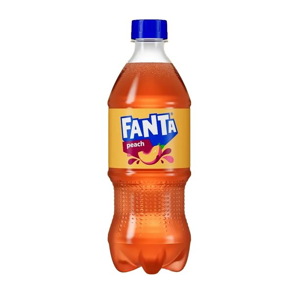 Fanta Soda North East Region Peach 20 fl oz bottle