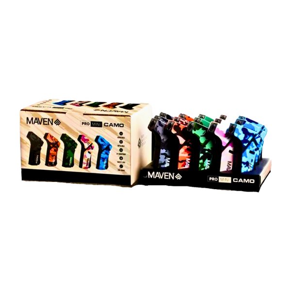 Maven Torch Pro Mini Camo butane torch lighter shown for online catalog and product identification.