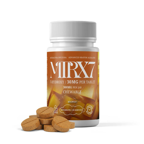MTRX7 7-Hydroxy 30mg chewable tablet mango flavor