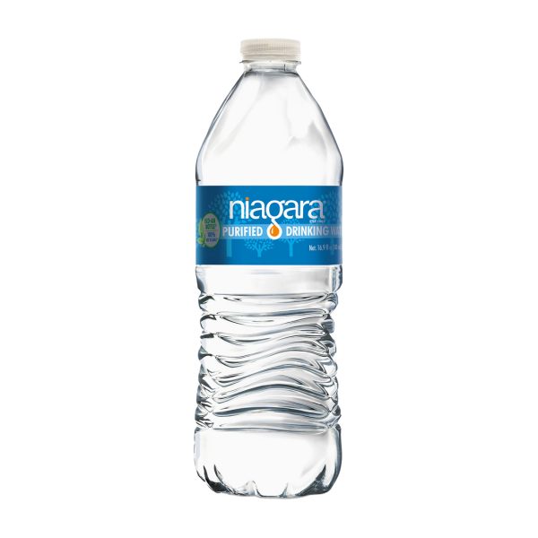 Niagara Water 16.9 fl oz bottle shown for online catalog and product identification.