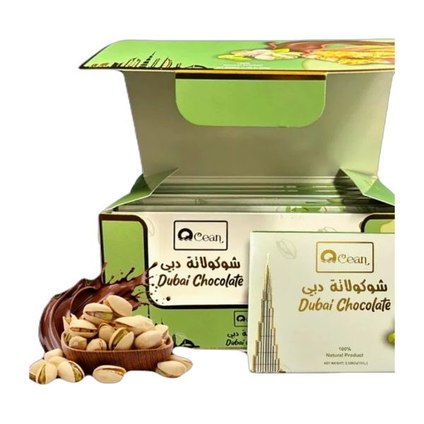 Ocean Dubai Chocolate 100 g tobacco or smoking blend product shown for online catalog and product identification.