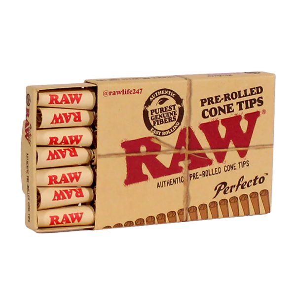 Raw Pre Rolled Tips pack shown for online catalog and product identification.