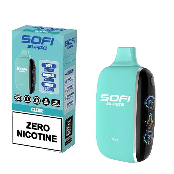 Sofi Surge Vape Clear 20k 25k 30k puffs device