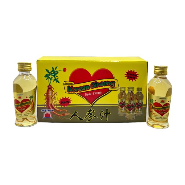 Sunergy Korean Ginseng 4.2 fl oz drink bottle shown for online catalog and product identification.