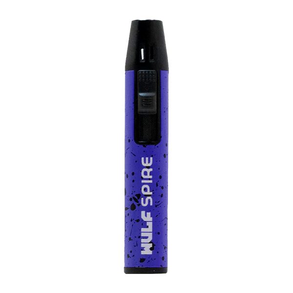 Wulf Spire Torch Pen Purple butane torch pen lighter shown for online catalog and product identification.