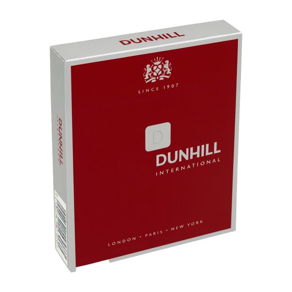 Dunhill Red cigarette pack shown in original branded packaging.