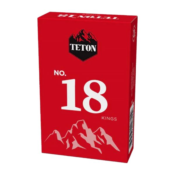 Teton cigarettes pack with branded tobacco cigarette packaging
