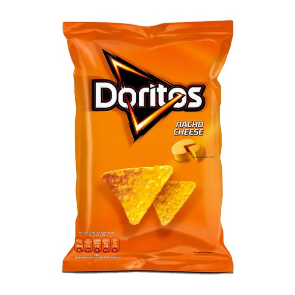 Doritos Nacho Cheese 2.6 oz chips bag shown for online catalog and product identification.