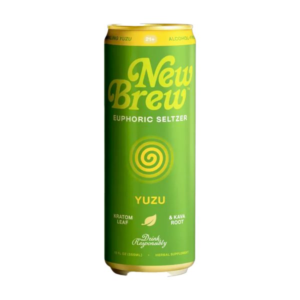 New Brew Euphoric Seltzer can with colorful branding