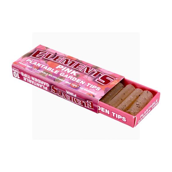 Elements rolling tips pink plantable garden tips pack with 10 tips