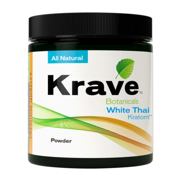 Krave Botanicals Kratom Powder White Thai