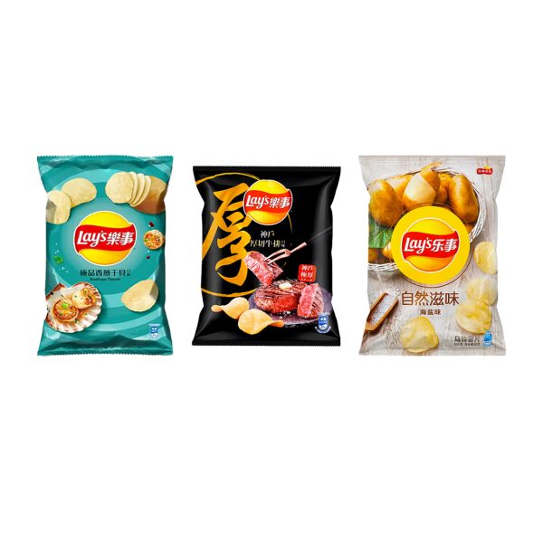 Lay’s Chips Taiwan original flavor 40 g bag in branded packaging.