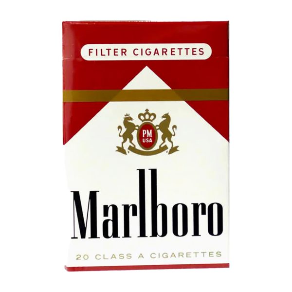 Marlboro Red 100s pack shown for online catalog and product identification.