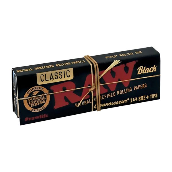 RAW Classic Black Connoisseur Papers and Tips