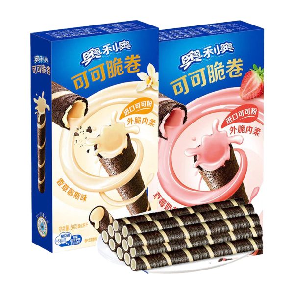 Oreo wafer rolls China packaging with rolled wafer snack