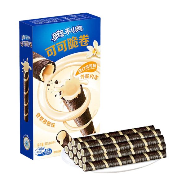 Oreo wafer rolls China vanilla flavor 25g packaging