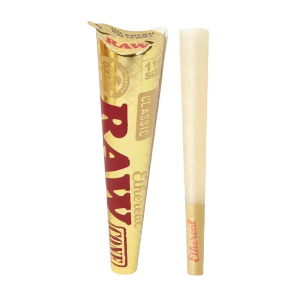 RAW Classic Ethereal pre-rolled cones 1 1/4 size 6 pack